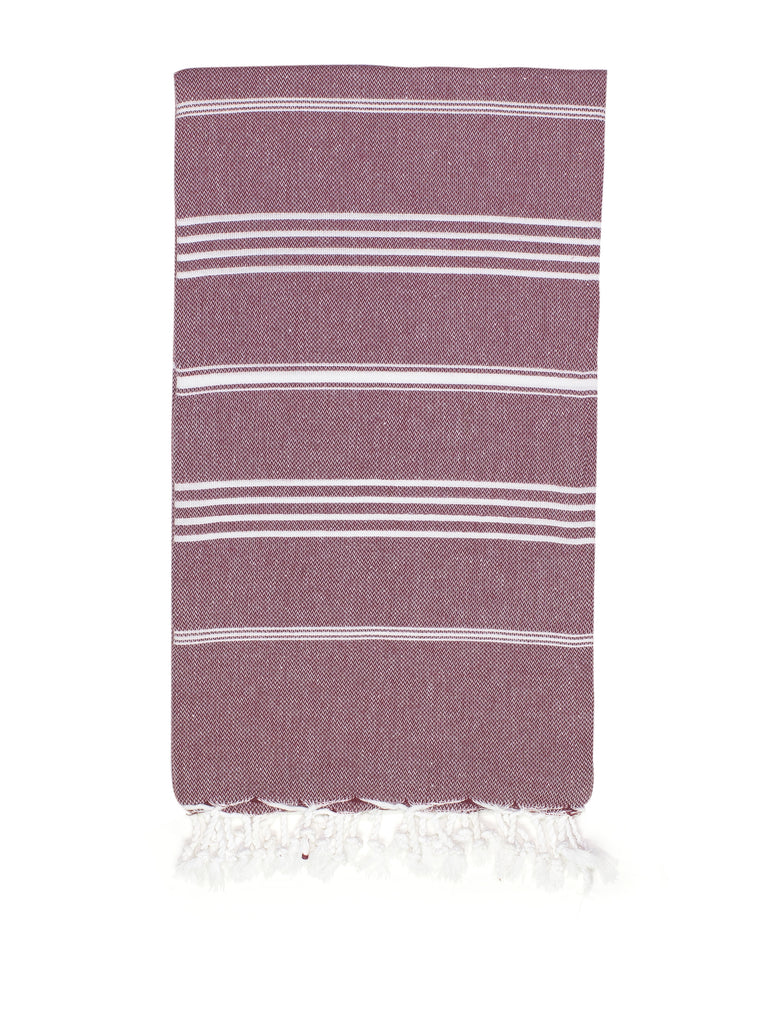 Burgundy Classic Hamam Towel