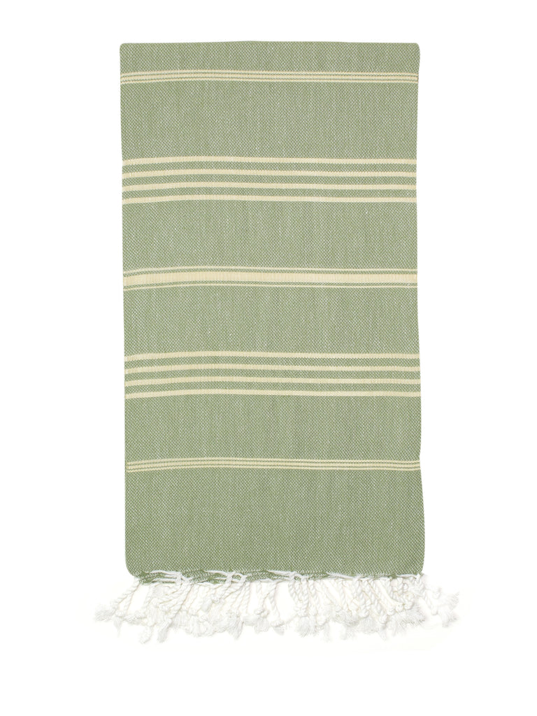 Golden Sage Green Classic Hamam Towel