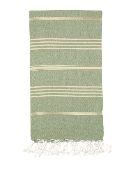 Golden Sage Green Classic Hamam Towel