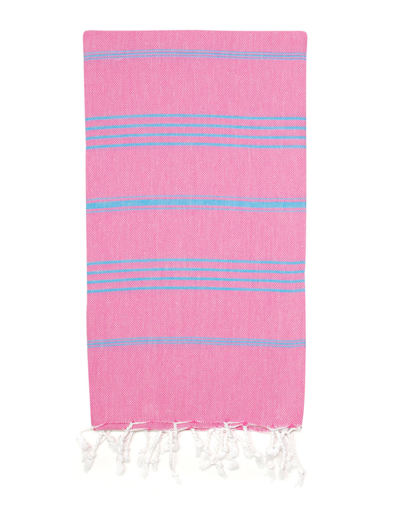 Pink and Blue Classic Hamam Towel